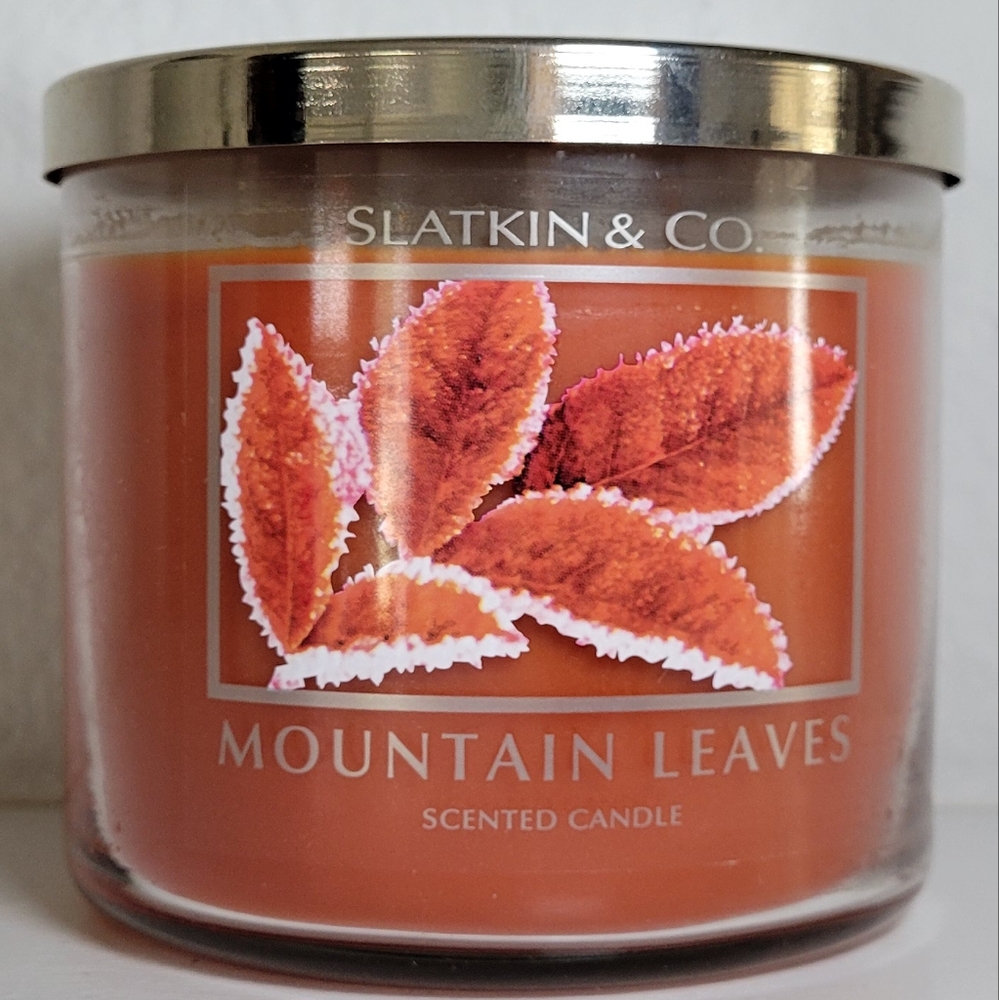 Bath & Body Works Mountain Leaves 3 Wick Scented Candle